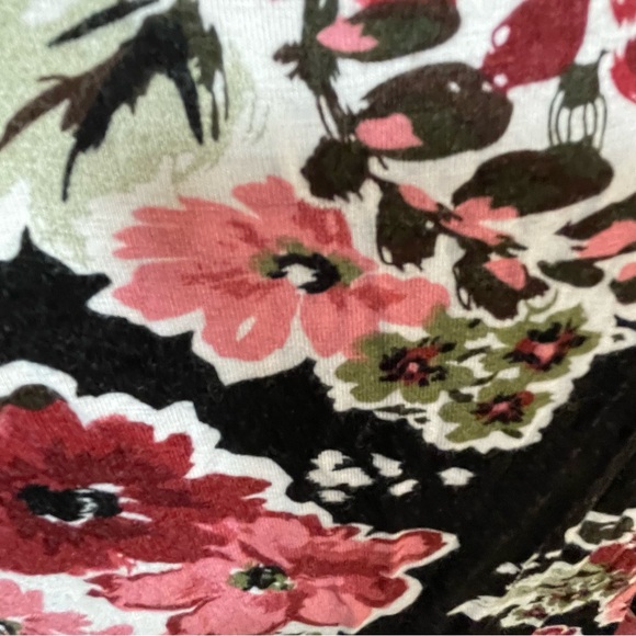 Floral Pink Short Sleeve Relaxed Blouse - Picture 8 of 8